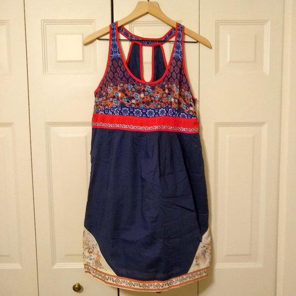 NWT Modcloth Blue Halter Dress - Picture 1 of 6